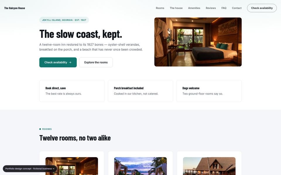 The Halcyon House Bold Conversion website screenshot